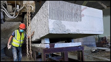 Marble Flooring Production Process! Amazing Cutting Process!