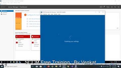 #SCCM #SCCM Free Tutorials Part 1- How to install Sccm 1902 Secondary Site server - Creating VM 2016
