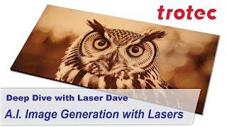 A. I. generated images and photos to laser engraving process video