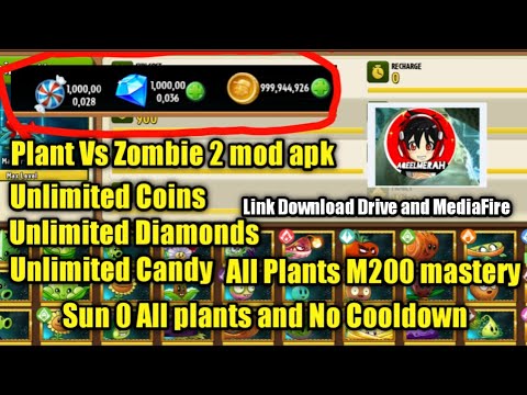 Plants vs Zombies 2 MOD APK Hack Unlimited Sun & No Cooldown