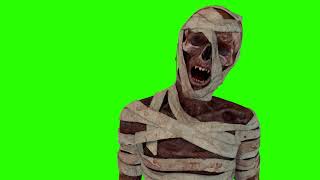 FREE HD Green Screen - MUMMY ZOMBIE TIED UP