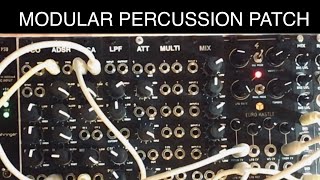 Modular percussions with Eurokastle and MRG synths