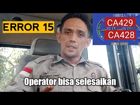 Cara hilangkan Error 15 komatsu Pc200-8 CA428 dan CA429