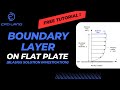 Ansys Fluent Free Tutorial || Flat Plate Boundary Layer