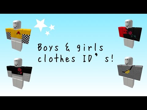 Boys Girls Clothes Id S Roblox Youtube