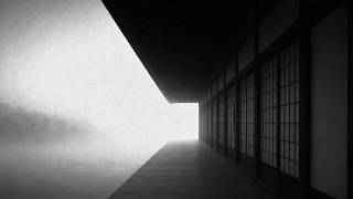 Black and White Japanese Corridor in Fog – Calm 4K Screensaver Wallpaper Engine Loop (2 Hour) screenshot 5