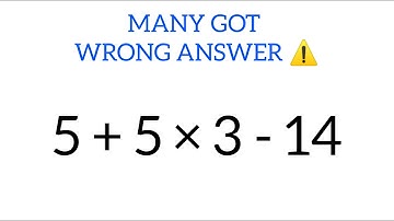 BE CAREFUL! Many Will do this WRONG! Order of Operations Problem