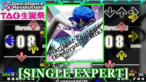 【DDR 2014】 Starlight Fantasia (Endorphins Mix) / U1 overground feat.TAG [SINGLE EXPERT] 譜面確認+Clap