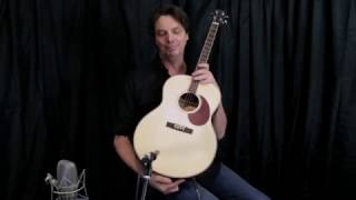artist tg100eq tenor solid top acoustic guitar demo