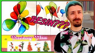 Dip It Fantasy Film Craft Kit Review | Acrylic Resin Craft Ideas | Resin Dipped Wire Flowers