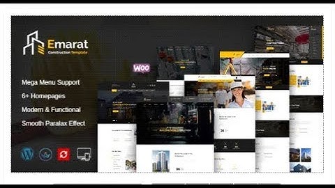 Emarat - Construction and Architecture WordPress Theme | Themeforest Templates