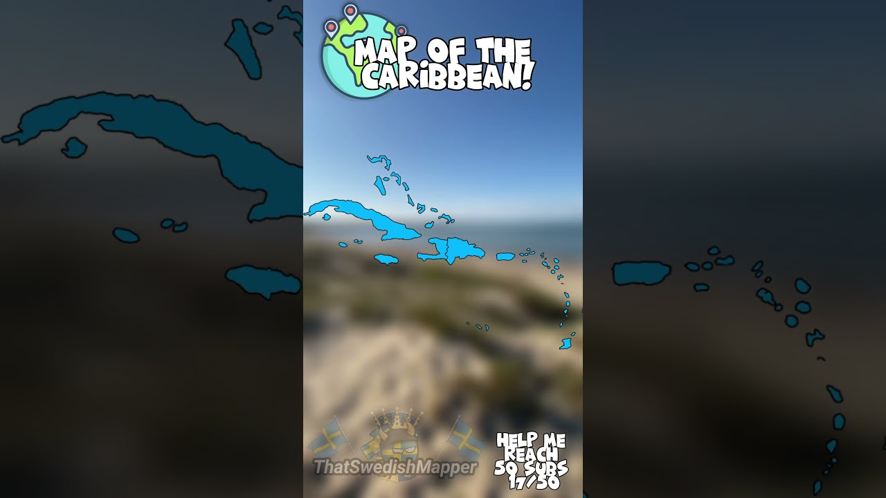 Map of the Caribbean 