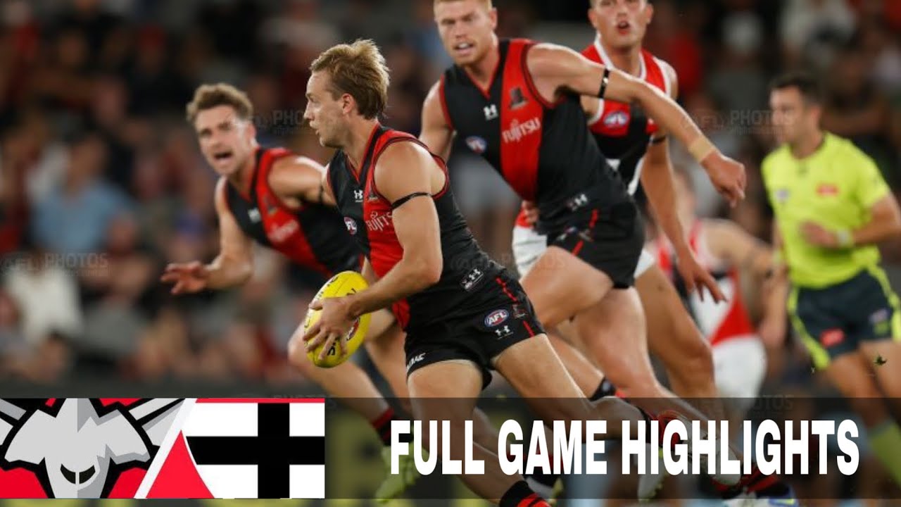 2022 PreSeason Essendon vs St.Kilda Full Game Highlights YouTube 2022 PreSeason Essendon vs St.Kilda Full Game Highlights YouTube