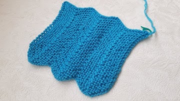 Zigzag Stitch Knitting Pattern | Zick-Zack Muster stricken | Punto zigzag ai ferri | Punto chevron