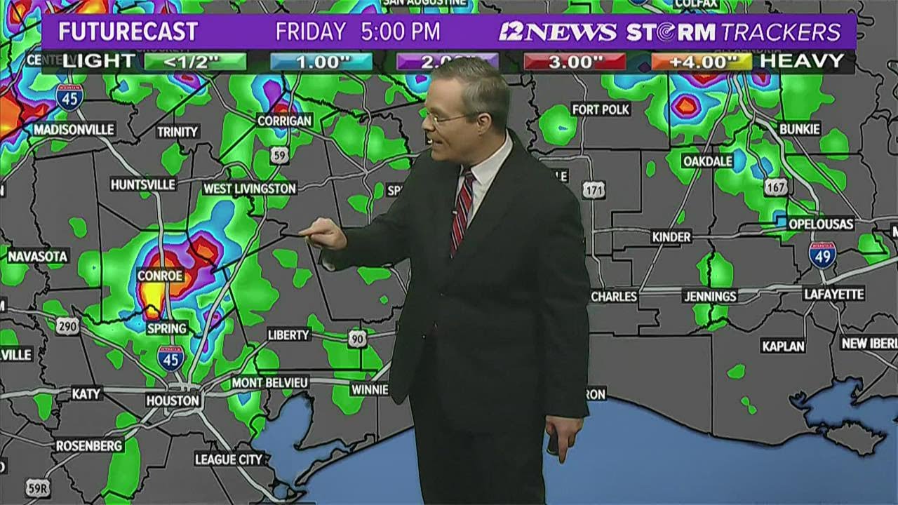 Stormy Friday Evening in SE Texas - YouTube