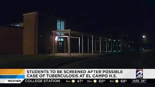 Students to be tested for Tuberculosis at El Campo High School