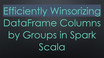 Efficiently Winsorizing DataFrame Columns by Groups in Spark Scala