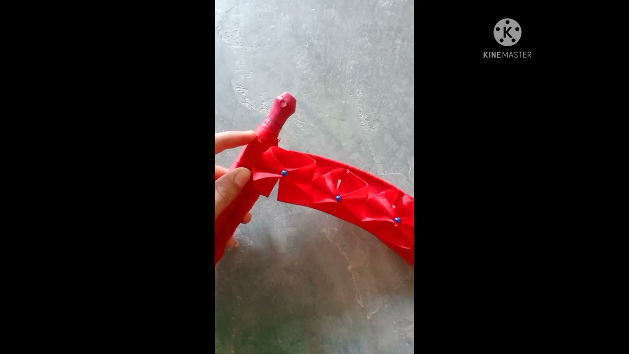 hath pankha ribbon 🎀 🎀 se bnaye bhot hi asan ....... esa pankha ap khe ge vha kya bat h .........