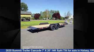 Beautiful 2025 Summit Trailer Cascade Tilt Deck Trailer For Sale in Halsey, OR