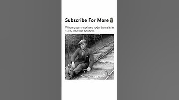 When quarry workers rode the rails in 1935, no train needed.