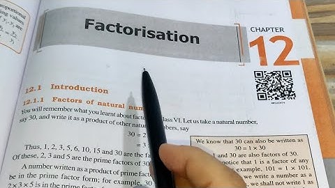 Factorisation Chapter -12 Introduction || Class 8th Maths New Book