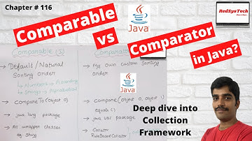 # 116 Java : Comparable vs Comparator | Comparable vs Comparator in Java | Java | RedSysTech | java8
