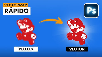 Como VECTORIZAR UNA IMAGEN RAPIDO en Photoshop 💜