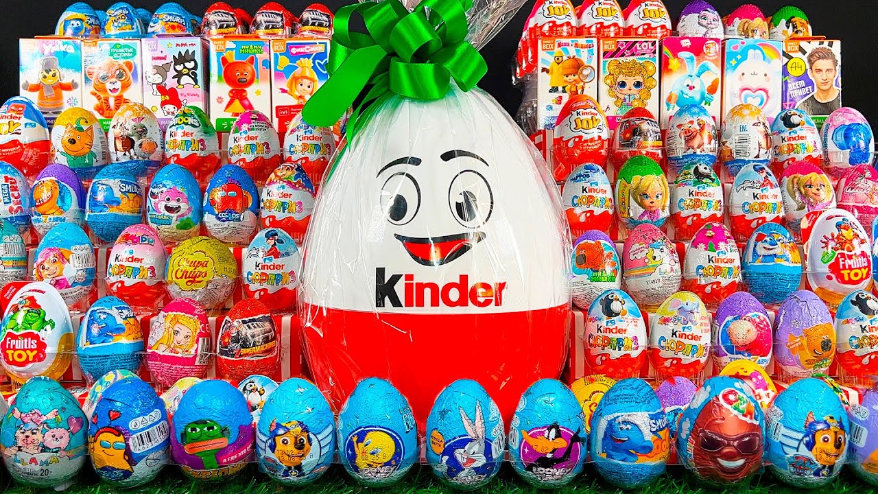 200 СЮРПРИЗОВ 🤯 Новый Мега Выпуск! ГИГАНТСКИЕ ЯЙЦА, Мега Распаковка и Обзор. Unboxing 200 Eggs