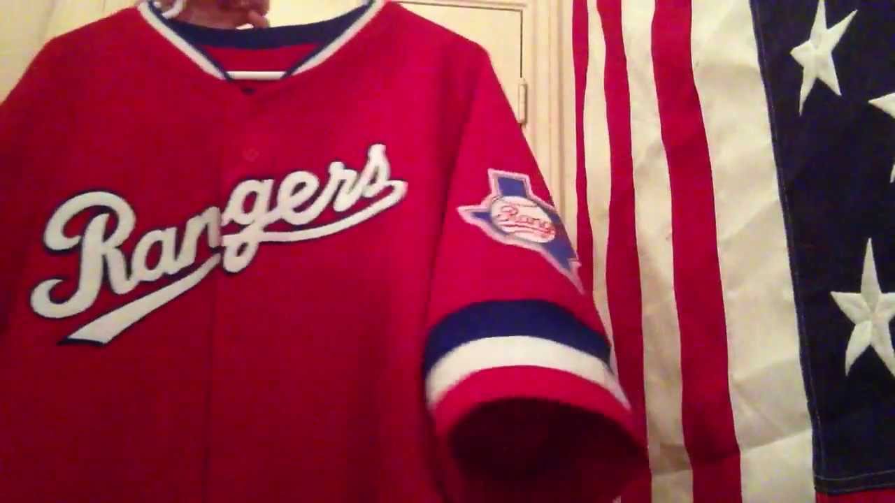 texas rangers cooperstown jersey