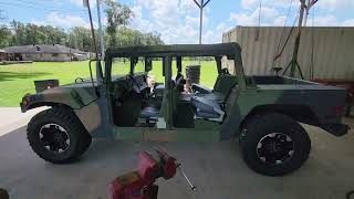 Hummer EV wheels on military Humvee hmmwv 