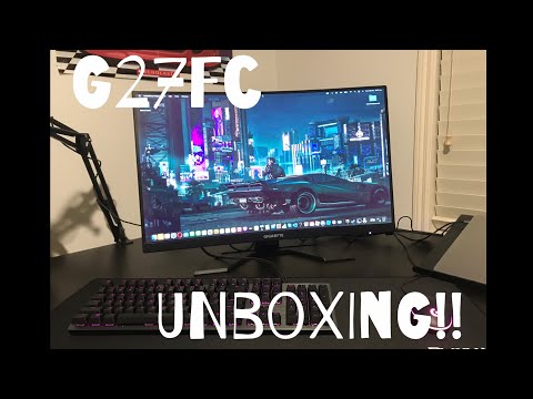 Unboxing G27FC! | Gigabyte G27FC 165HZ Curved Gaming Monitor! |