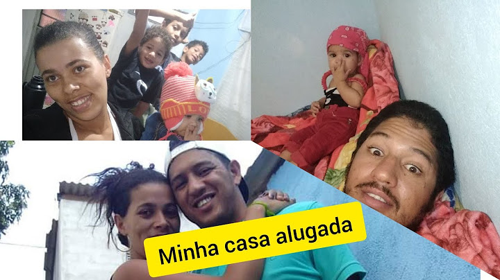 Moramos em uma casa de 3 cômodos
