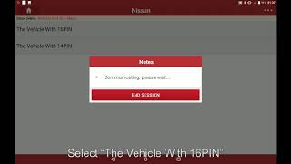 X-431 | Nissan Maxima: Retractable Mirror Setting | LAUNCH