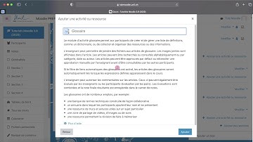 Moodle 3.9 - Tuto 4.1 : Modifier le titre de la première section de son cours