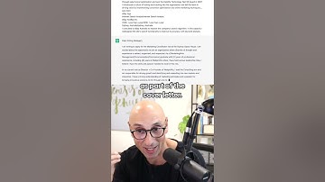 How to write a cover letter in 2 minutes with ChatGPT
