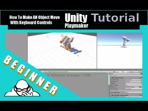 How To Have An Object Move With Keyboard Controls using Playmaker In ...