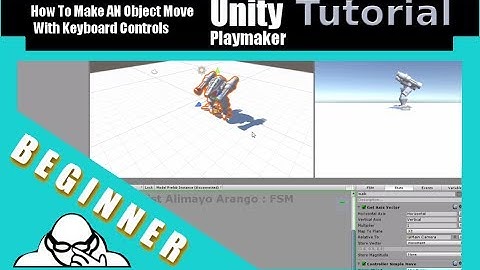 How To Have An Object Move With Keyboard Controls using Playmaker In Unity