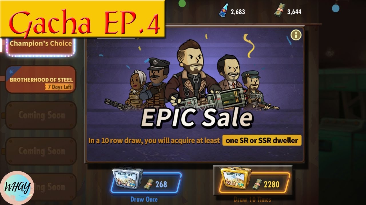Fallout Shelter Online "Gacha EP.4 Champion's Choice"