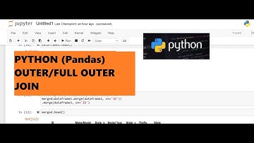 7. Python Joins: How to perform a full outer join/outer joins in Pandas.