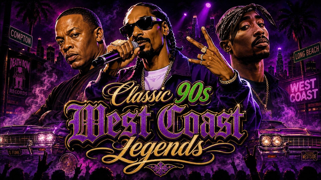 Classic 90s West Coast G-Funk Mix 🟣 Neon Stage Vibes | Snoop Dogg
