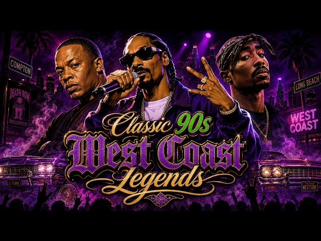 Classic 90s West Coast G-Funk Mix 🟣 Neon Stage Vibes | Snoop Dogg