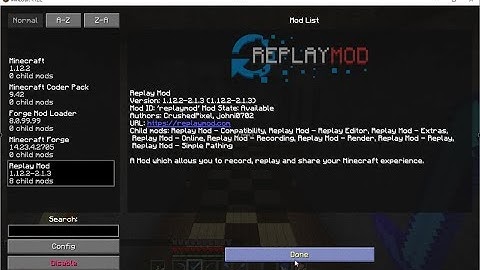 How to Disable the Recording Indicator in Replay Mod 1.12.2-2.1.3