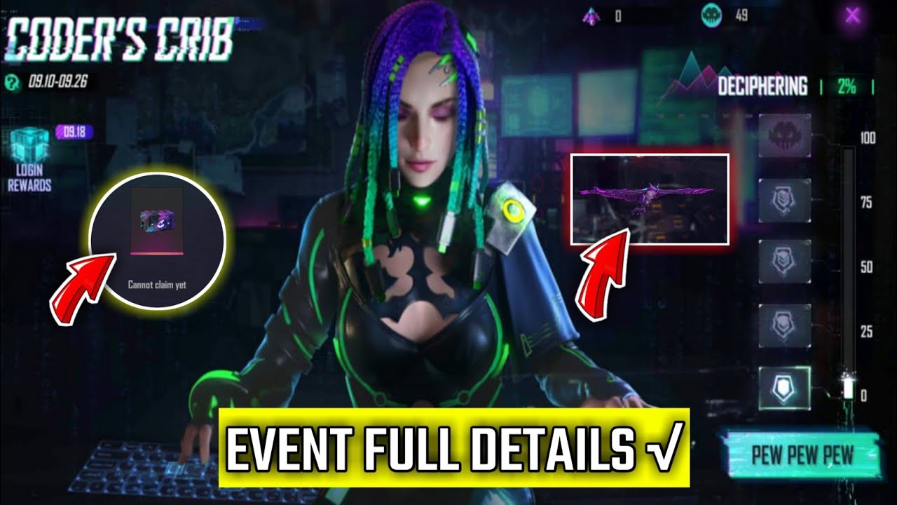 MOCO CODERS CRIB EVENT || FREE FIRE MOCO CODERS CRIB EVENT DETAILS √√