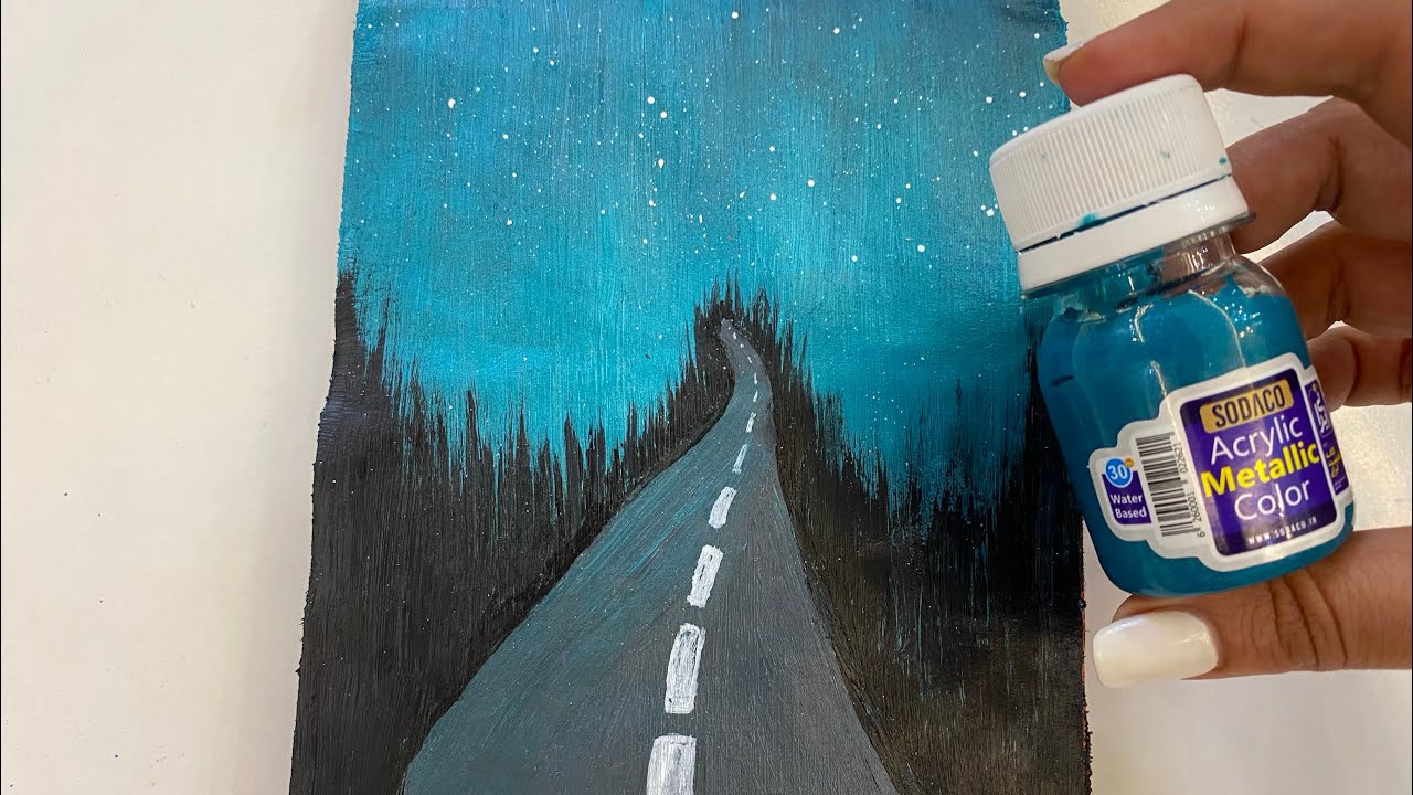 acrylic-painting-empty-road-painting-tutorial-for-beginners-youtube