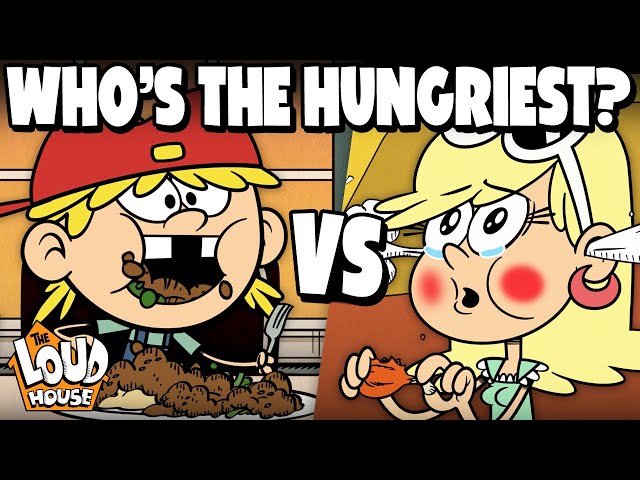 Who is the HUNGRIEST Loud? 😋 | The Loud House class=