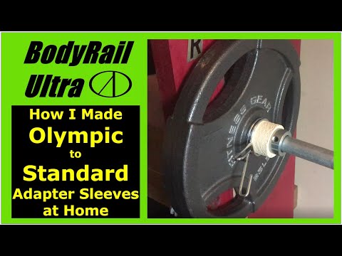 Home Gym | How I Made Olympic to Standard Adapter Sleeves