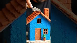 beautiful design mini house 🏠 #handmade #viral #creative #creativeclayideas #shorts #youtube #art