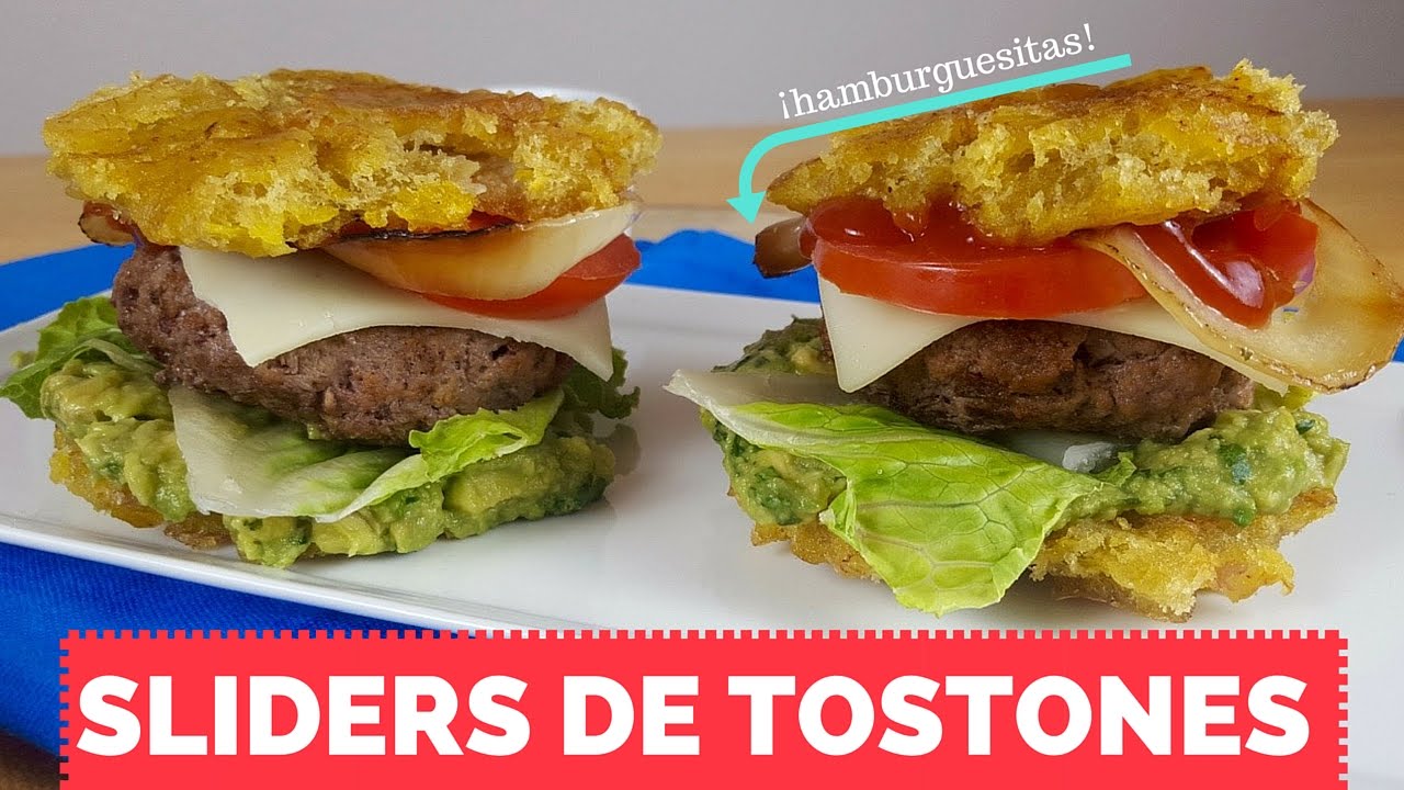 Mini Hamburguesa de Tostones (sin gluten) - La Cooquette