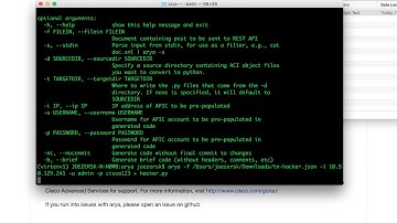 Cisco ACI - Programmability Using ARyA