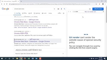 Chrome Browser Extension  URL Rendering Trics